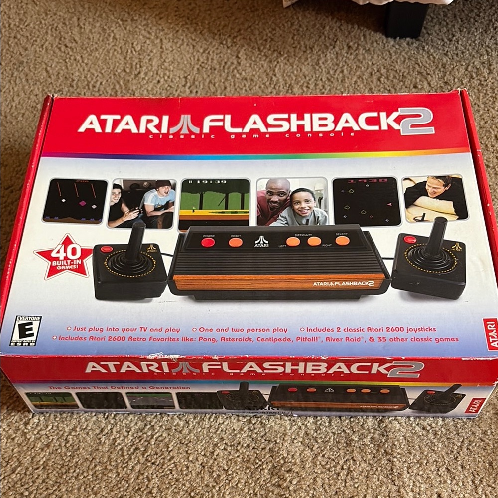 Atari Flashback 2 Classic Game Console - Black and Brown